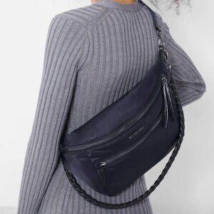 MZ Wallace Dawn Bowery Sling Bag - Navy - Chic & Versitile